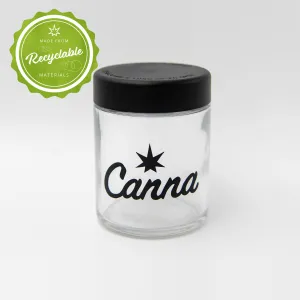 4oz Glass Quarter Jar - Rounded