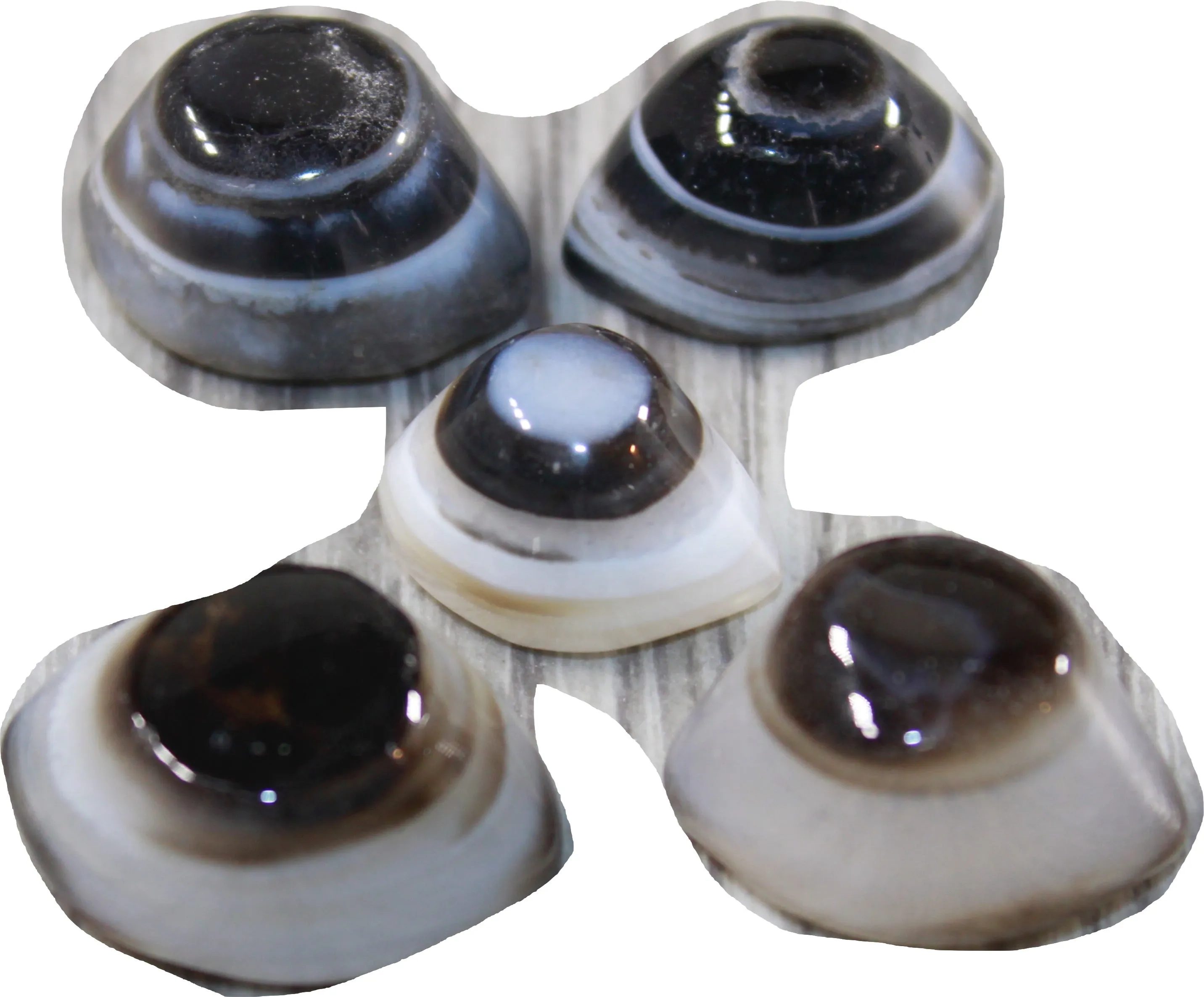 5 Agate Eyes   #0743 Naturally Formed