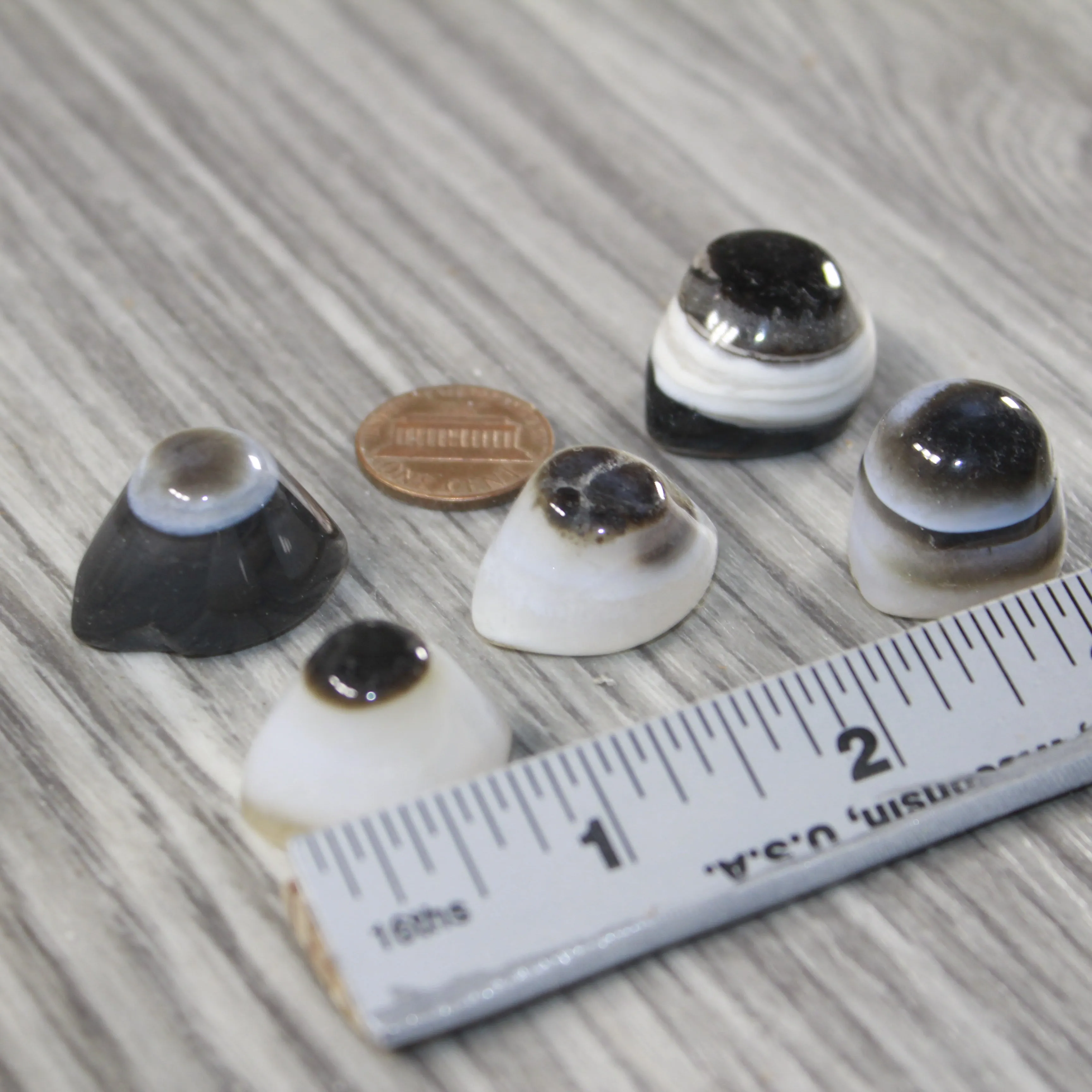 5 Agate Eyes   #8943 Naturally Formed