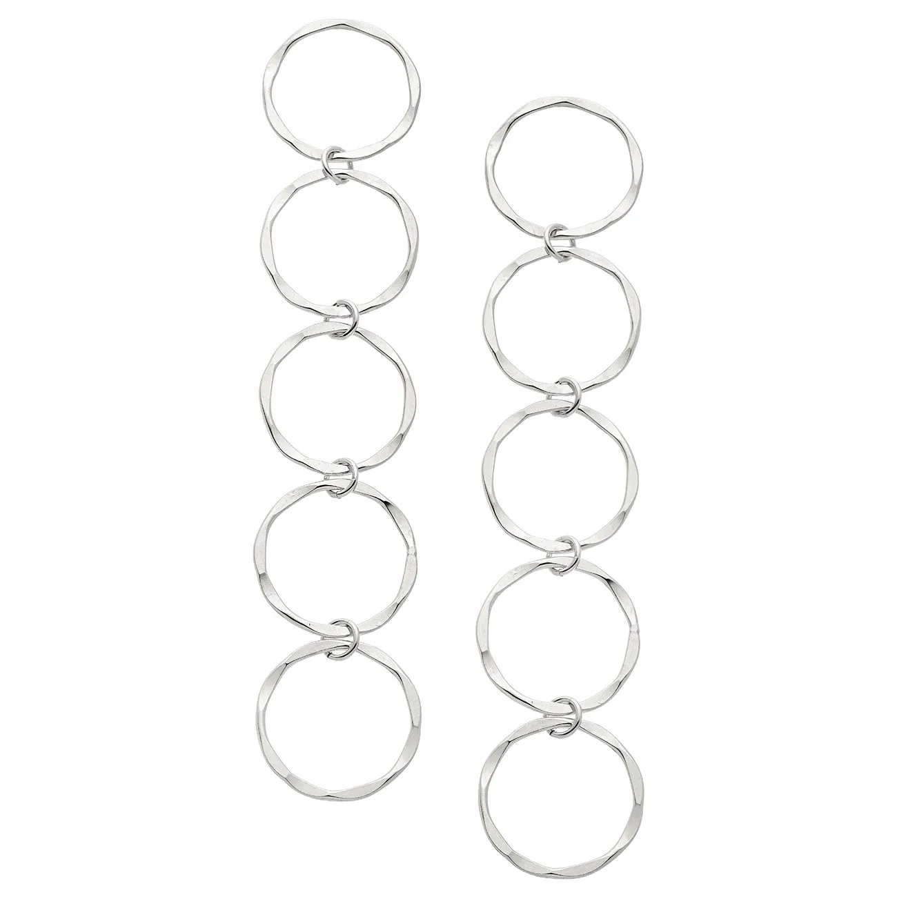 5 Circle Drop Earrings
