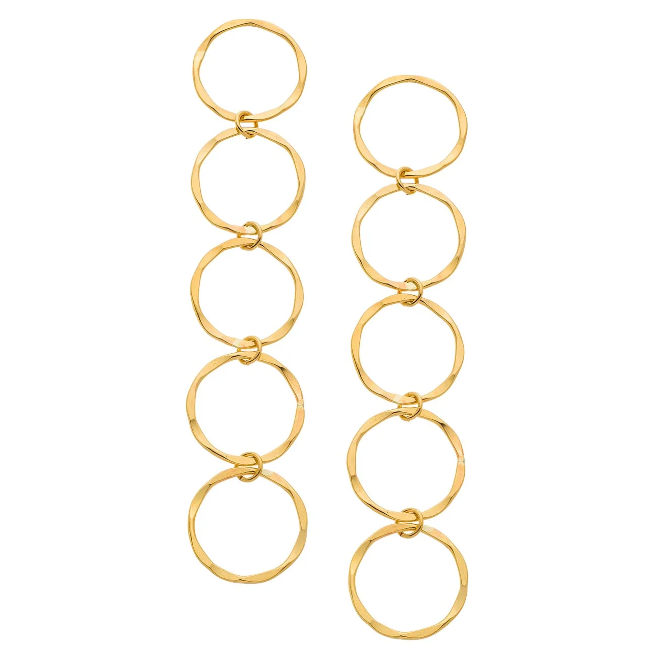 5 Circle Drop Earrings