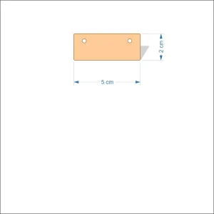5 cm Wide 3mm thick MDF Plaques with rounded corners