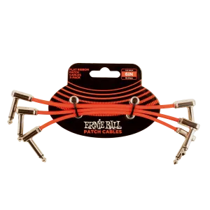 6” Flat Ribbon Patch Cable Red 3-Pack