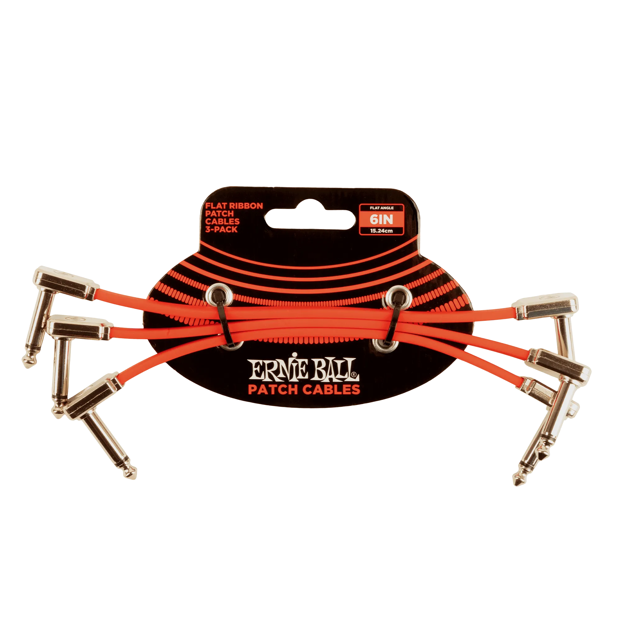 6” Flat Ribbon Patch Cable Red 3-Pack