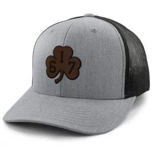 617 Shamrock Leather Patch Classic Snapback Trucker