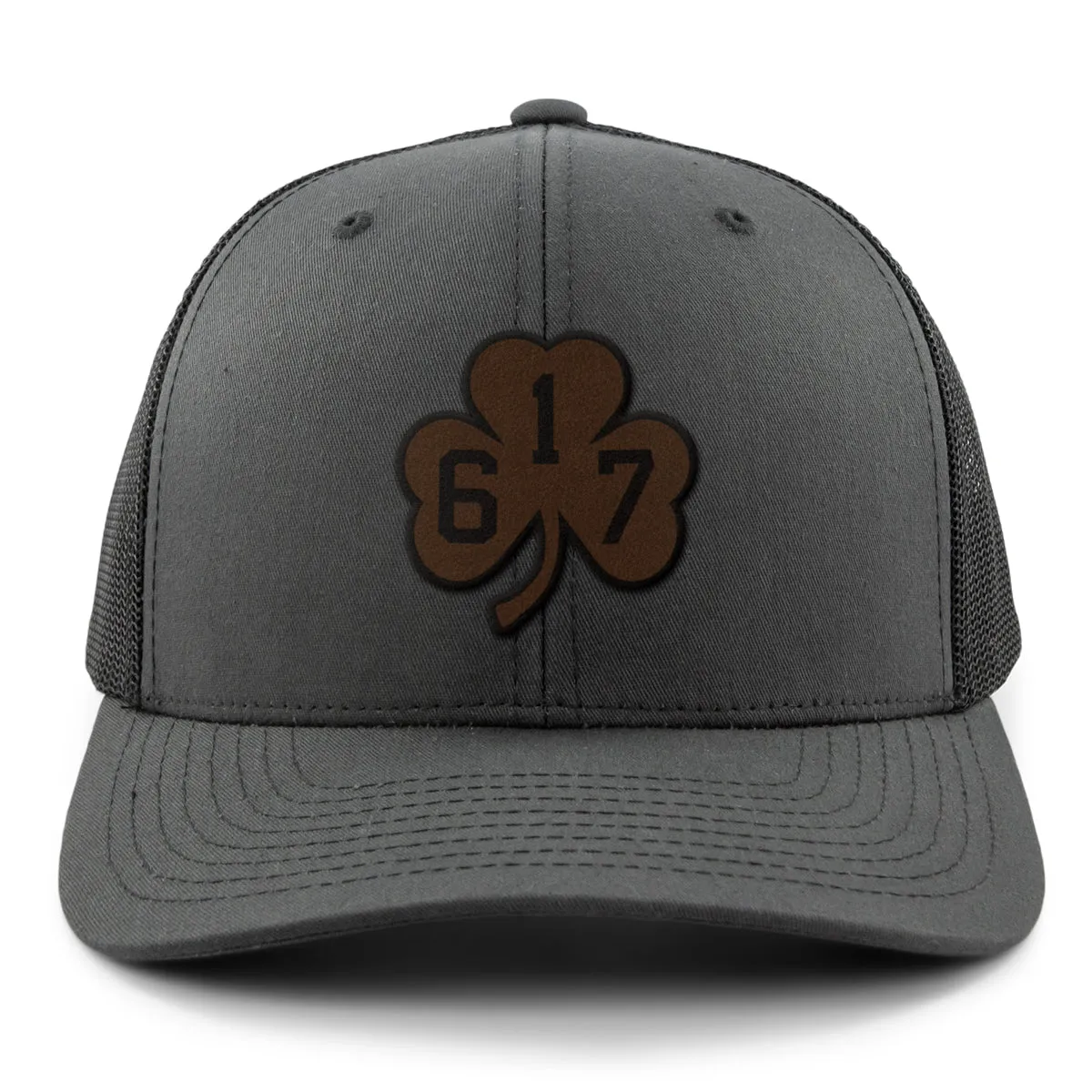 617 Shamrock Leather Patch Classic Snapback Trucker