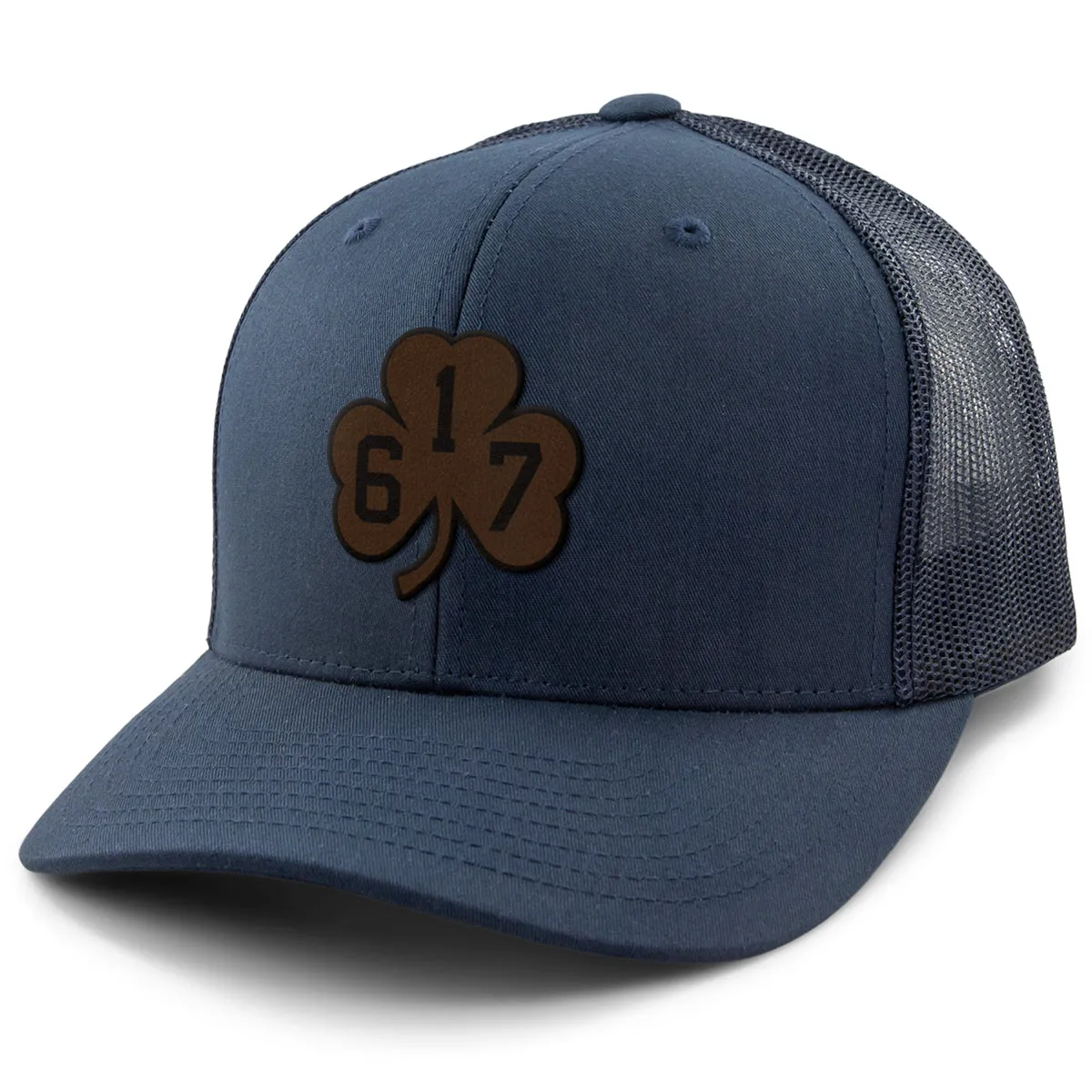 617 Shamrock Leather Patch Classic Snapback Trucker