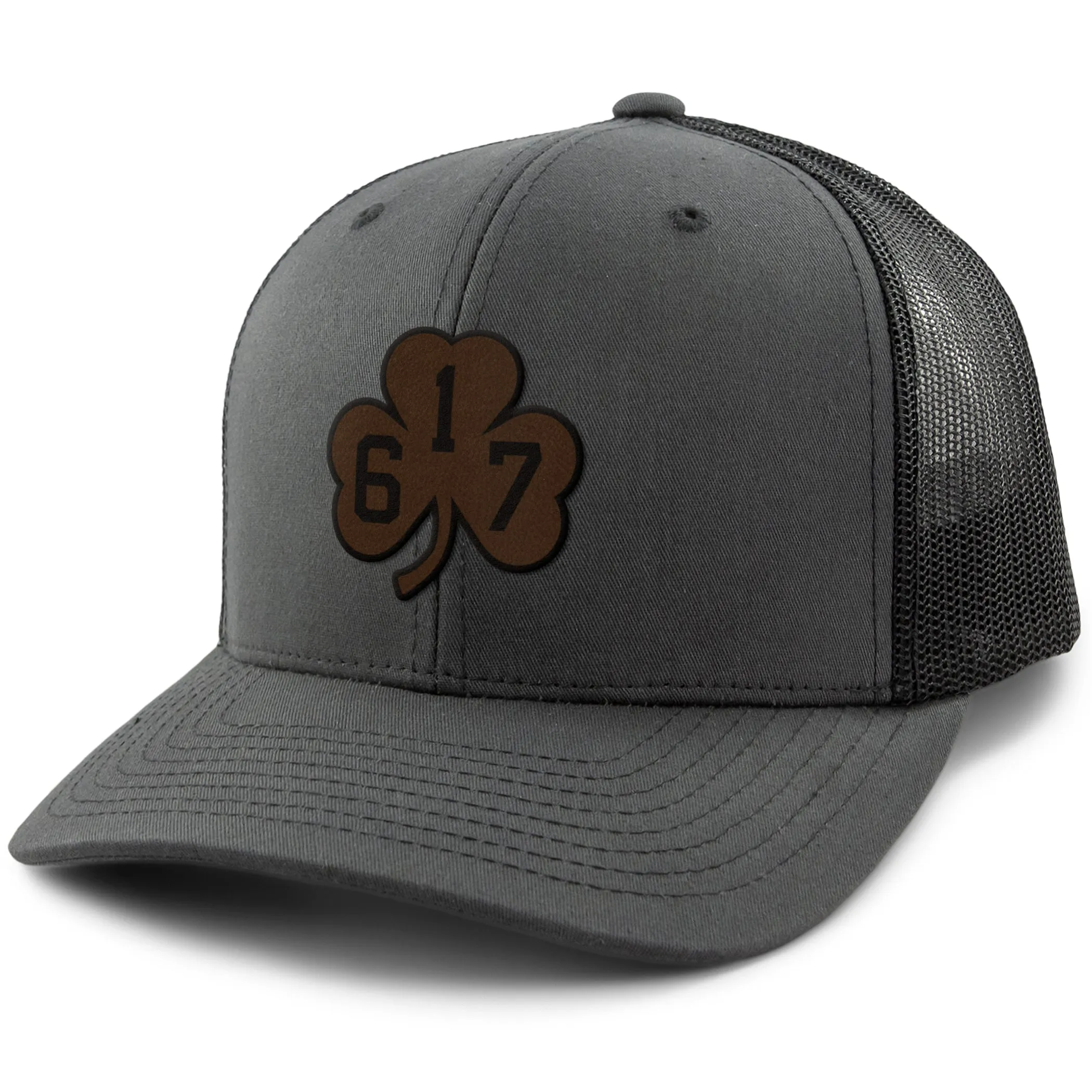 617 Shamrock Leather Patch Classic Snapback Trucker