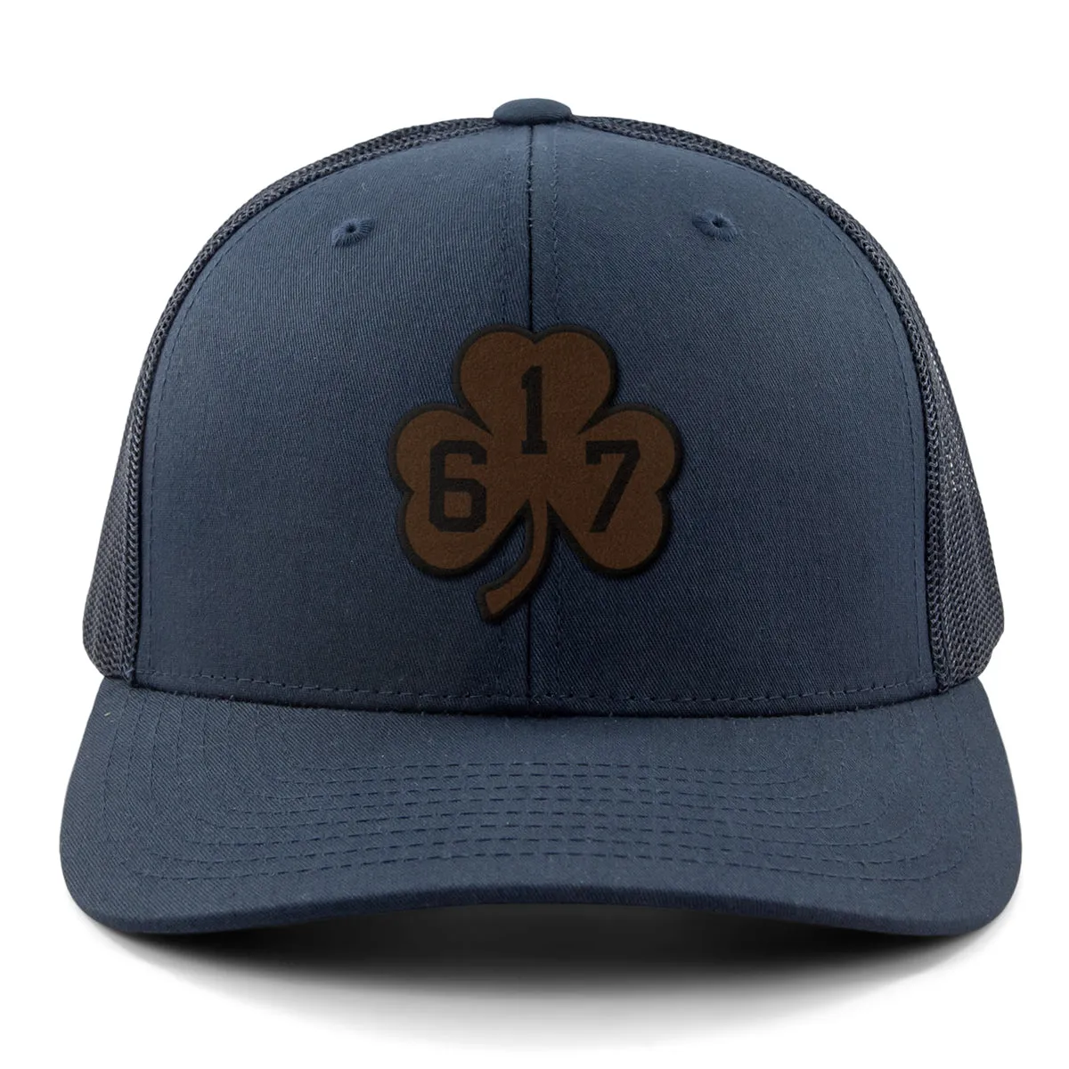 617 Shamrock Leather Patch Classic Snapback Trucker