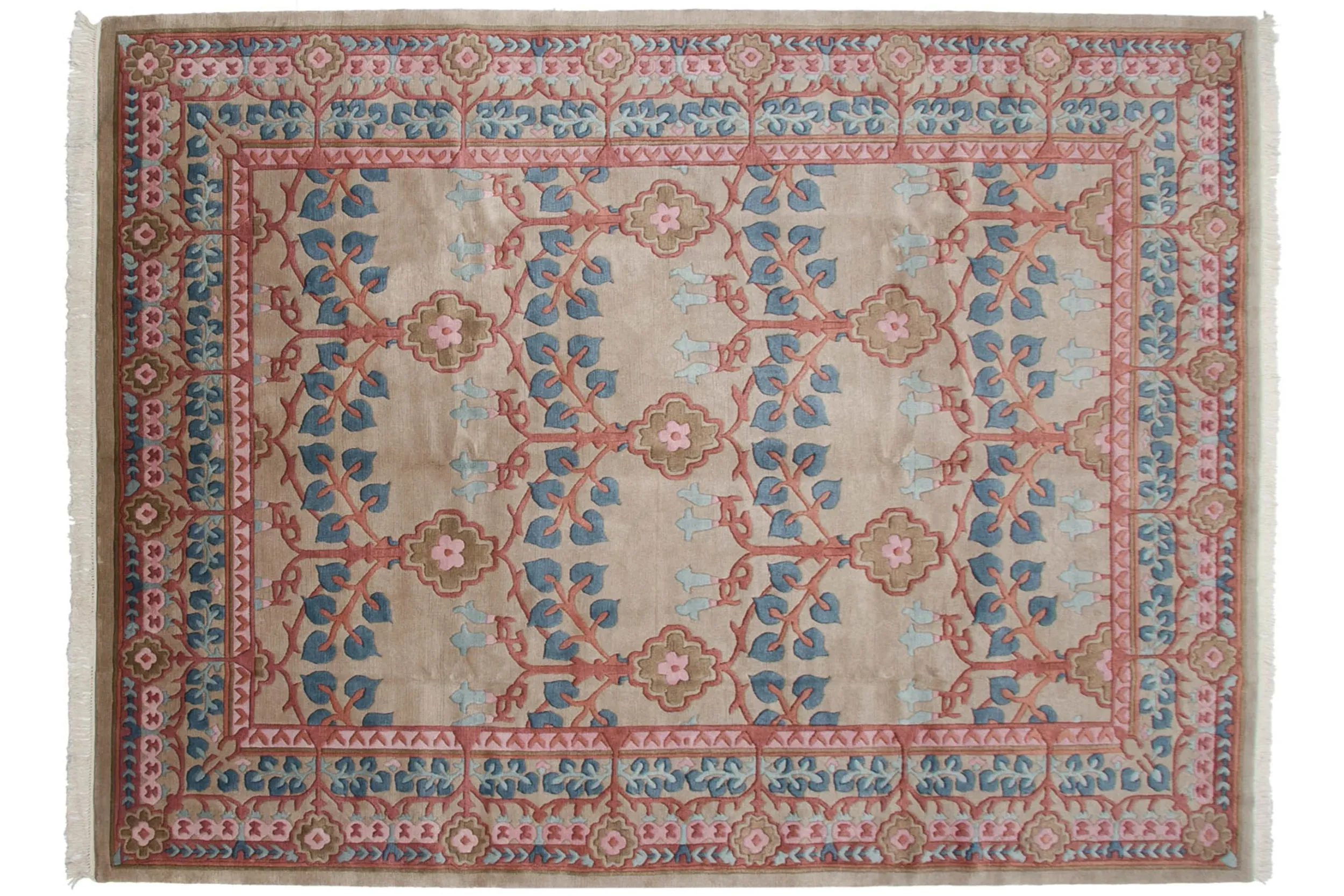 8.5x12 Vintage Indian Arts And Crafts Design Carpet