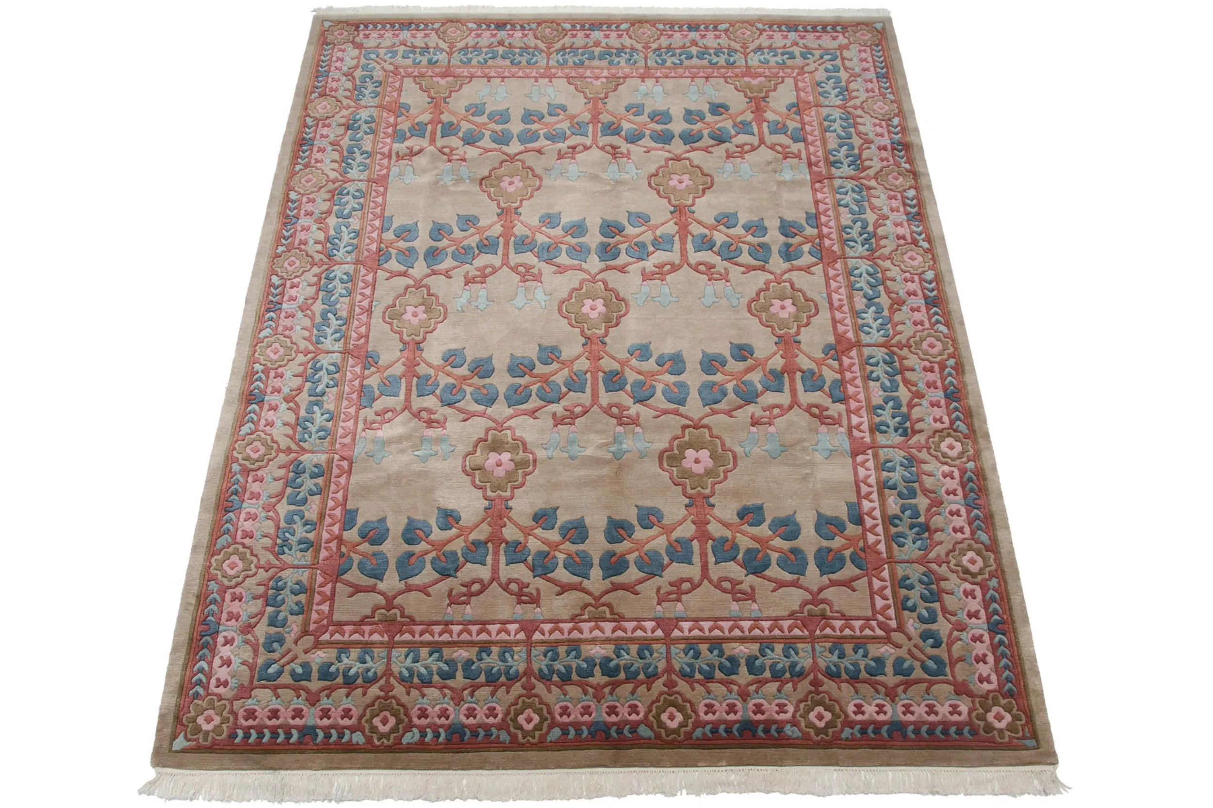 8.5x12 Vintage Indian Arts And Crafts Design Carpet