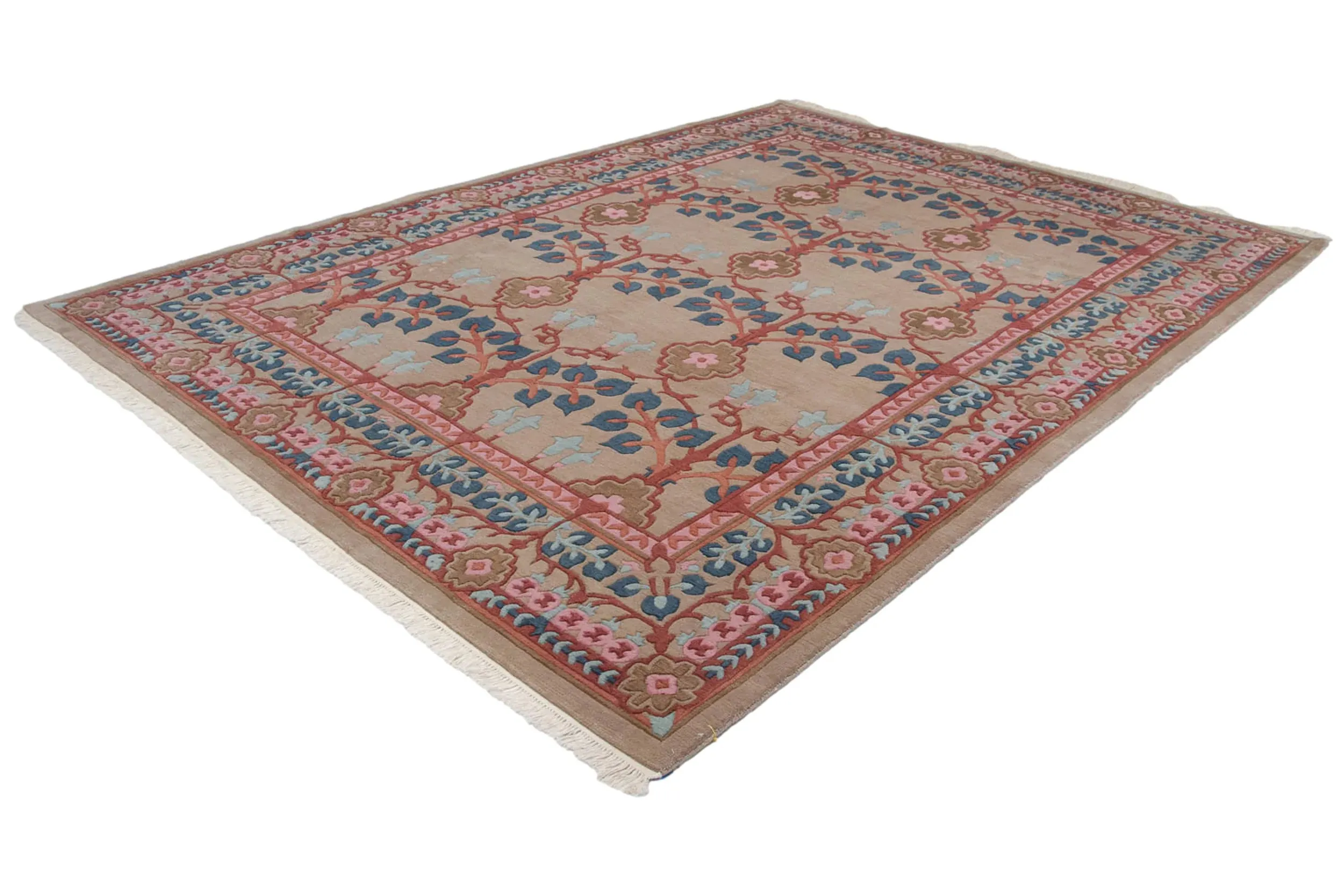 8.5x12 Vintage Indian Arts And Crafts Design Carpet