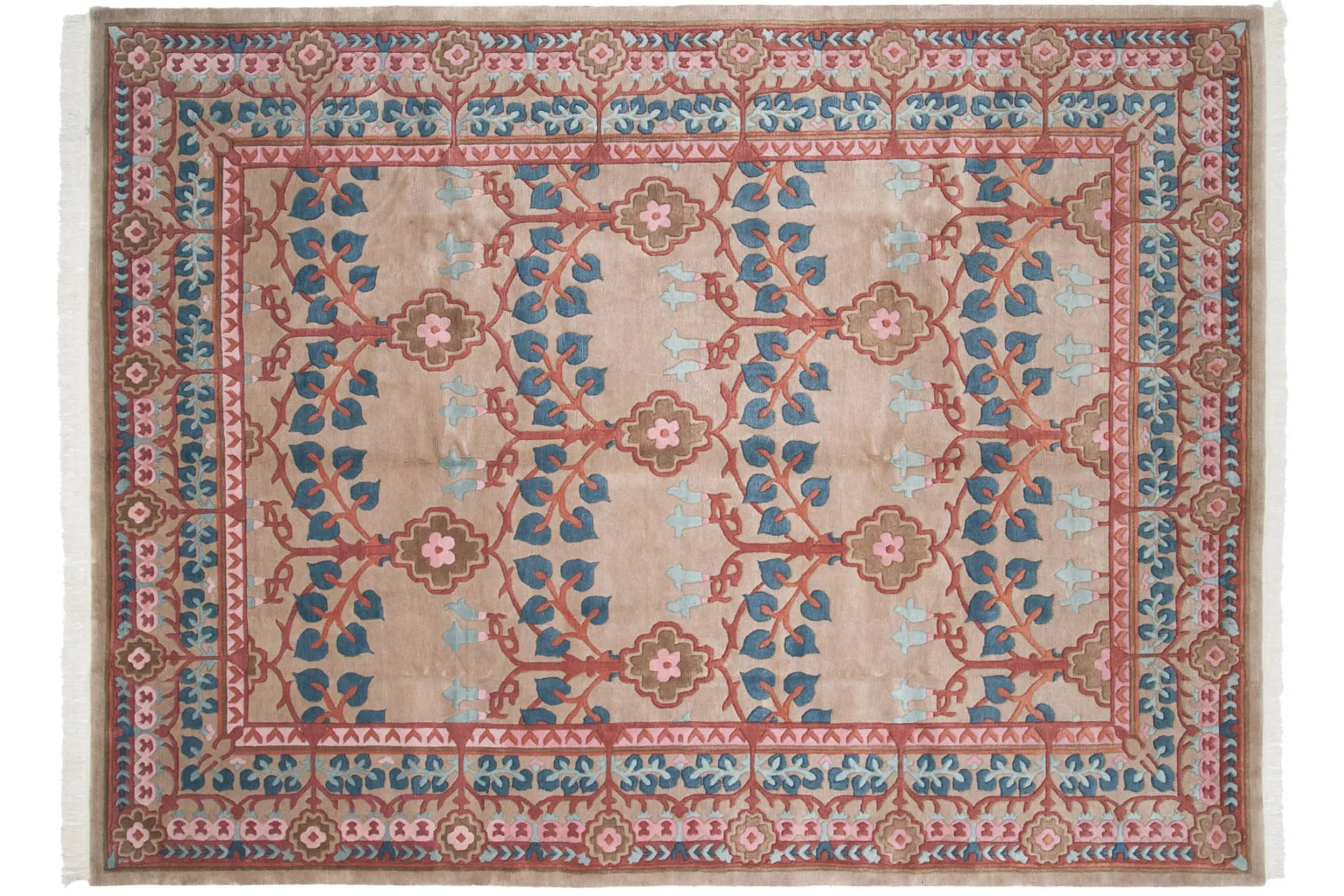 8.5x12 Vintage Indian Arts And Crafts Design Carpet
