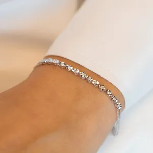 8K White Gold Diamond Bracelet