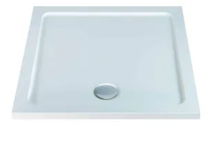 900mm SQUARE LOW PROFILE SHOWER TRAY