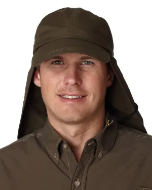 Adams Low-Profile Cap with Neck Cape | Olive