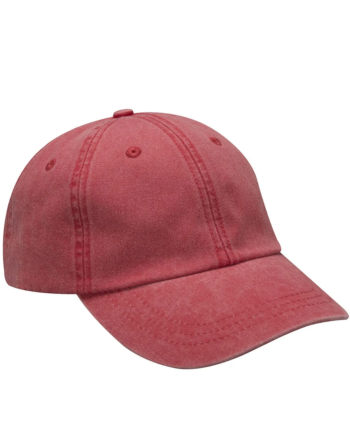 Adams Low-Profile Washed Pigment-Dyed Cap | Red