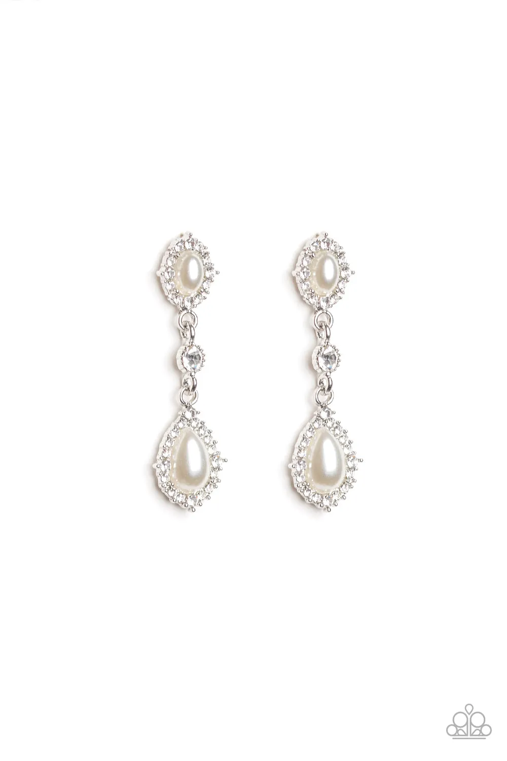 All-GLOWING White Post Earring