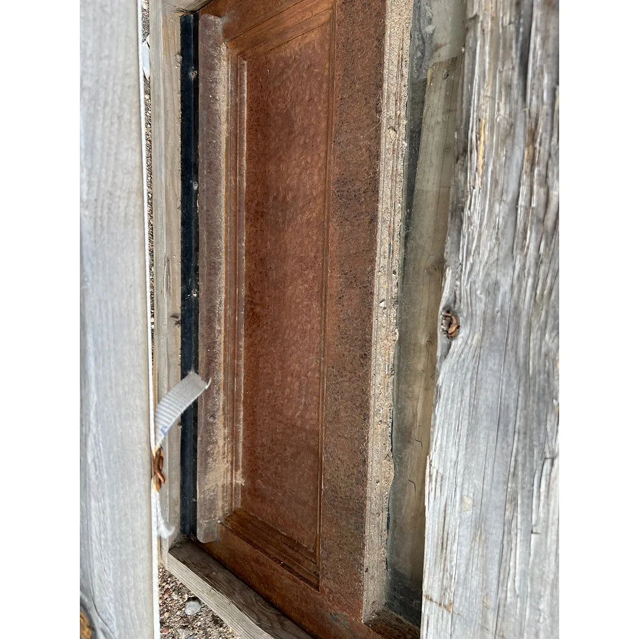 American Wrought and Cast Iron Arched Entryway Double Door