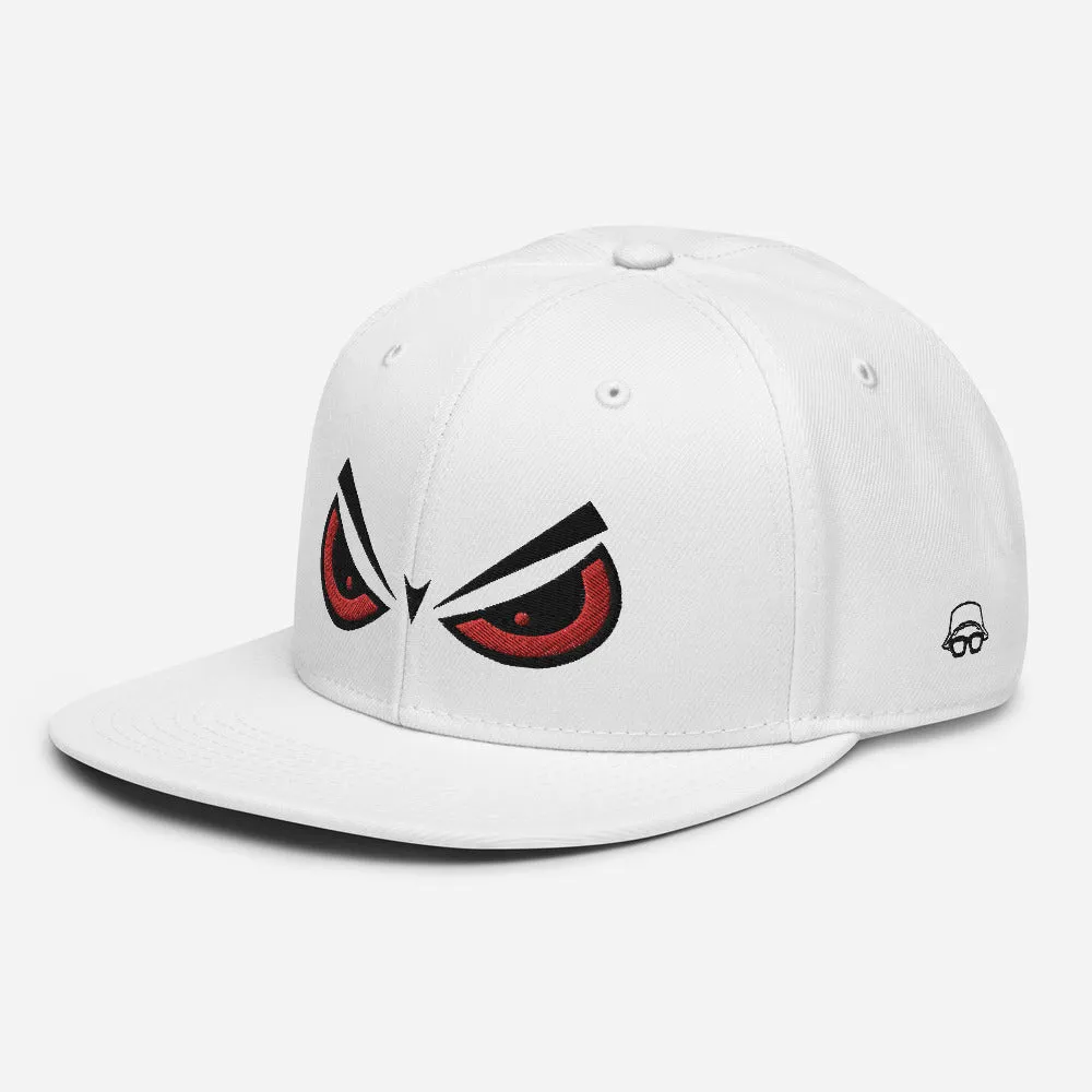 Angry Eyes Snapback Hat