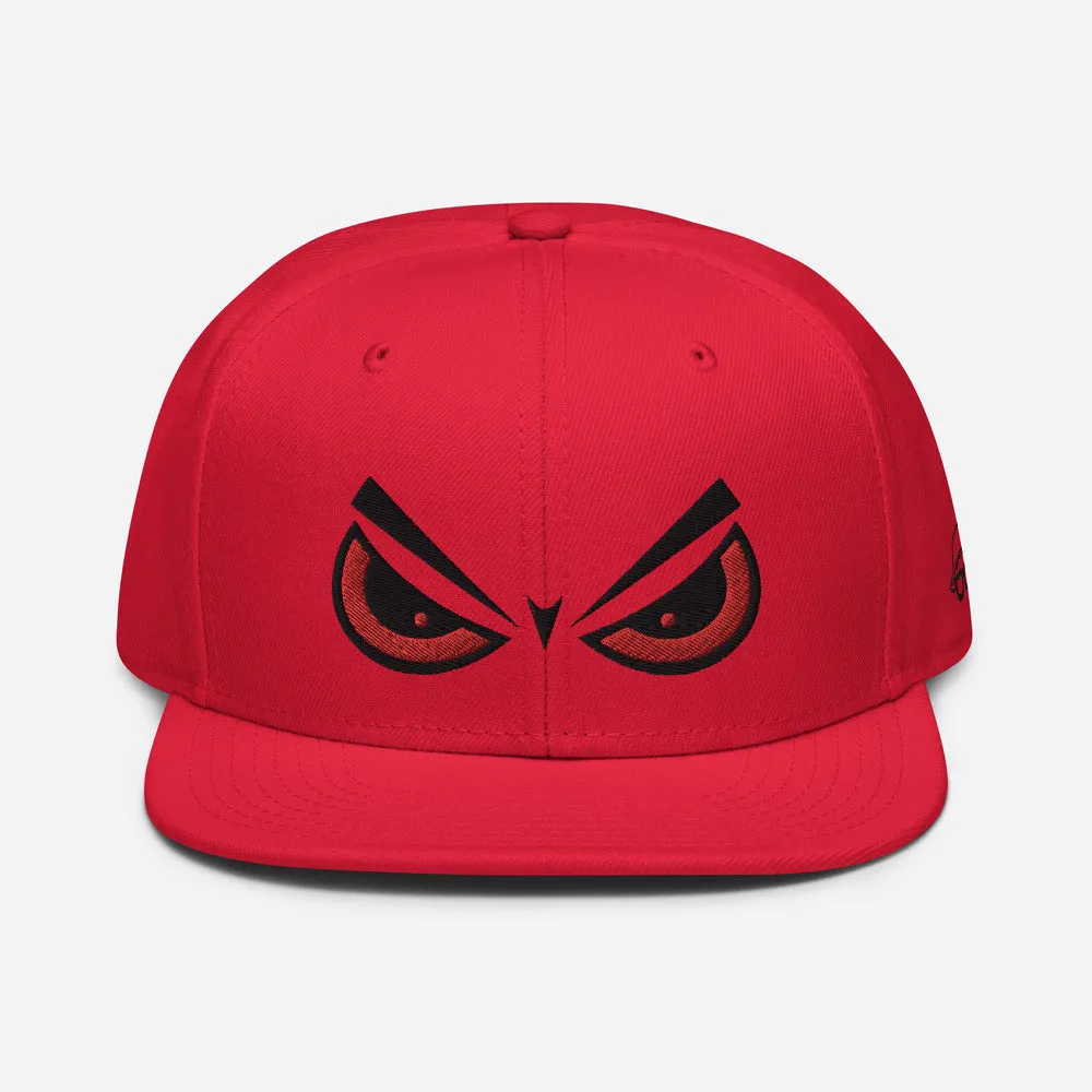 Angry Eyes Snapback Hat