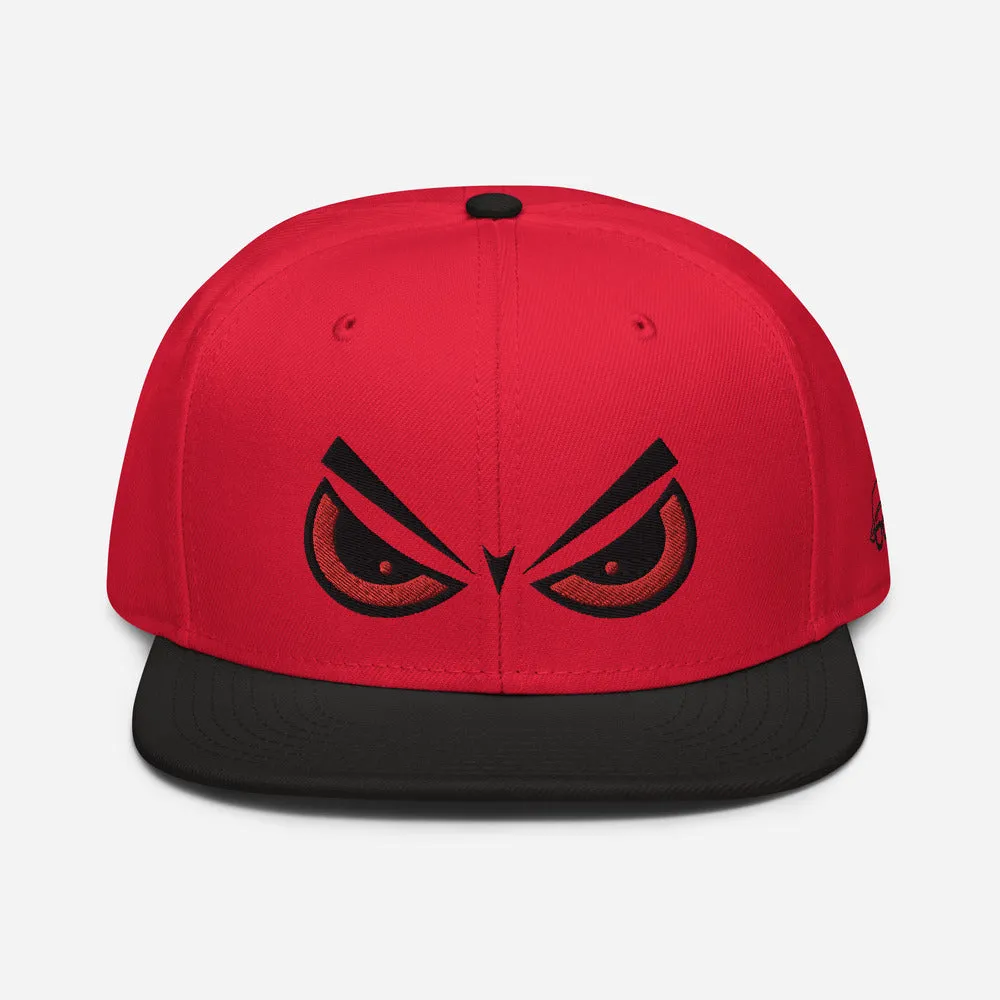 Angry Eyes Snapback Hat