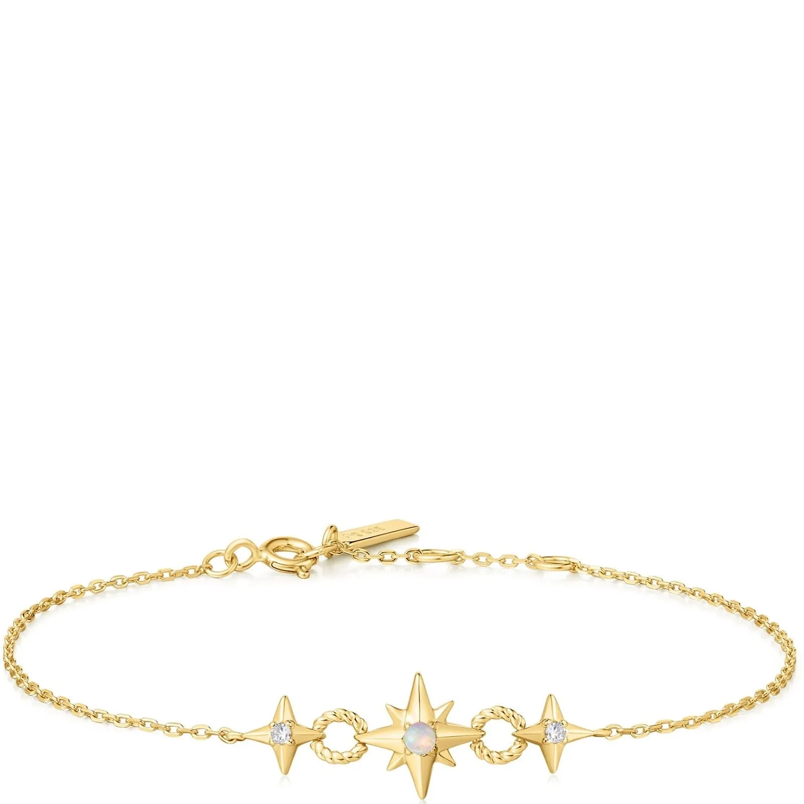 Ania Haie Chill Voyager Gold Linked Star Bracelet