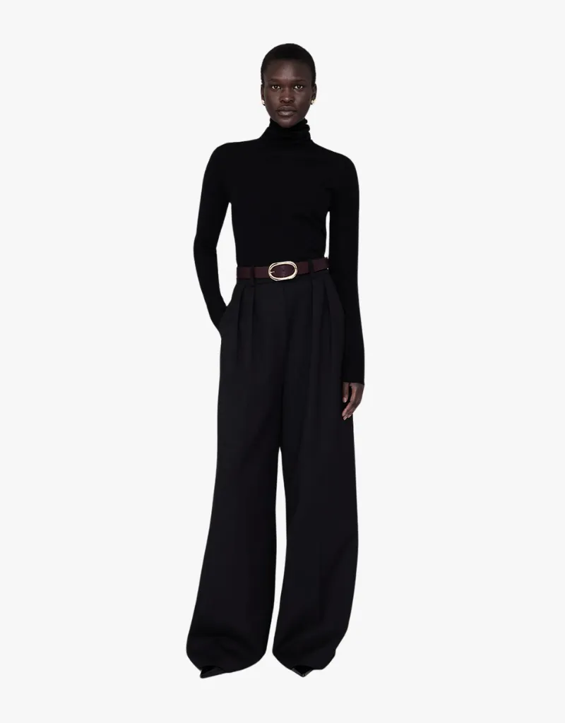 Anine Signature Link Belt in Burgundy
