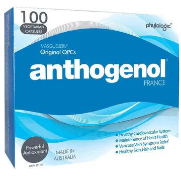 ANTHOGENOL POWERFUL ANTIOXIDANT 100 Capsules