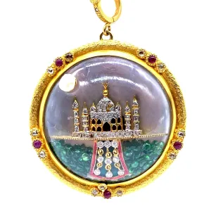 Antiquity Taj Mahal Pendant 20K Yellow Gold