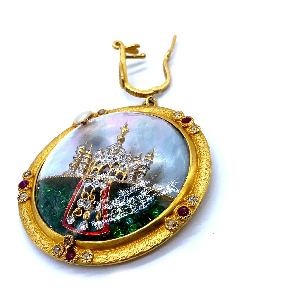 Antiquity Taj Mahal Pendant 20K Yellow Gold