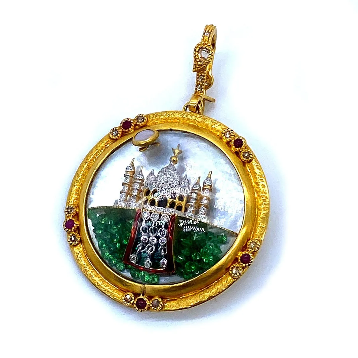 Antiquity Taj Mahal Pendant 20K Yellow Gold