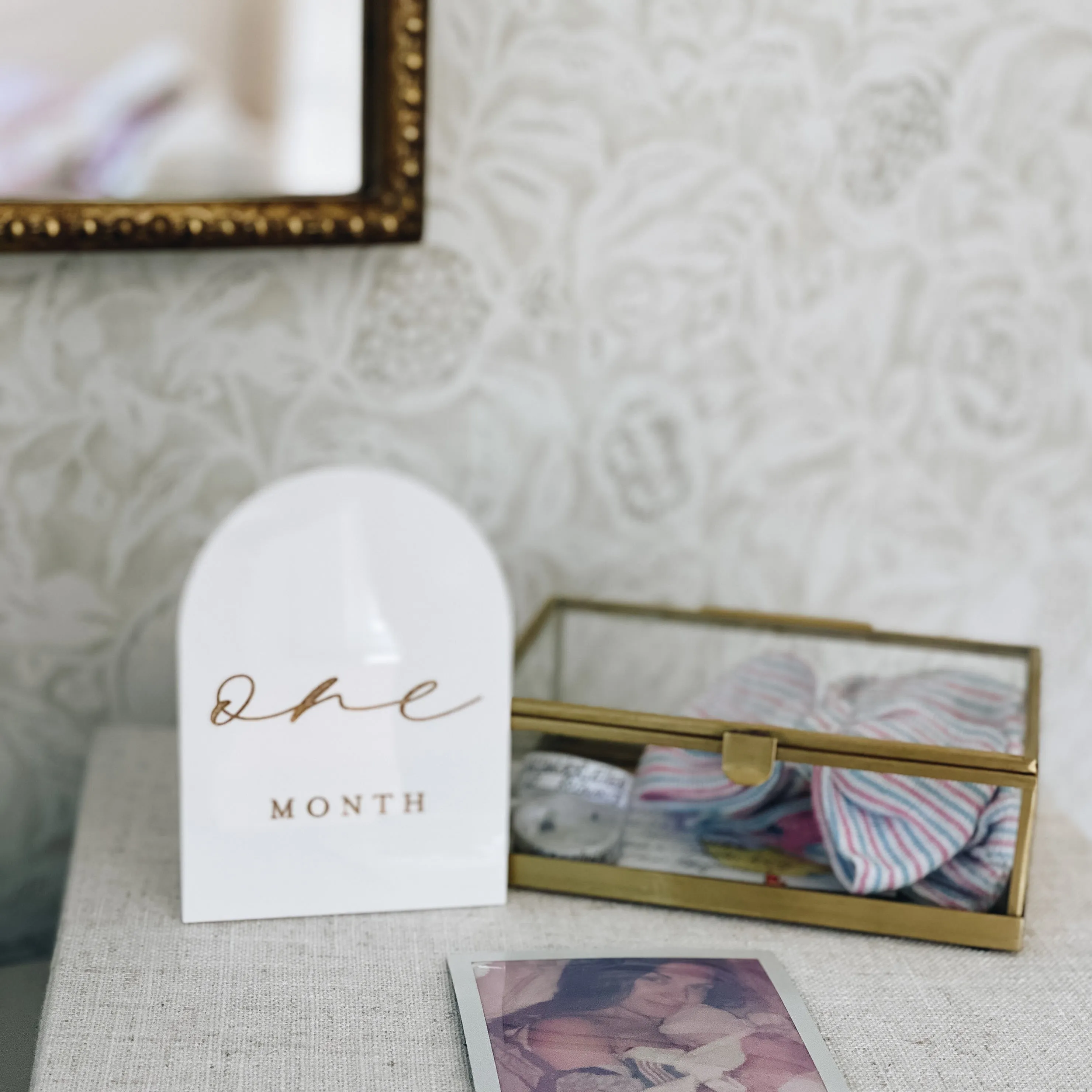 Arched Acrylic Milestone Plaques