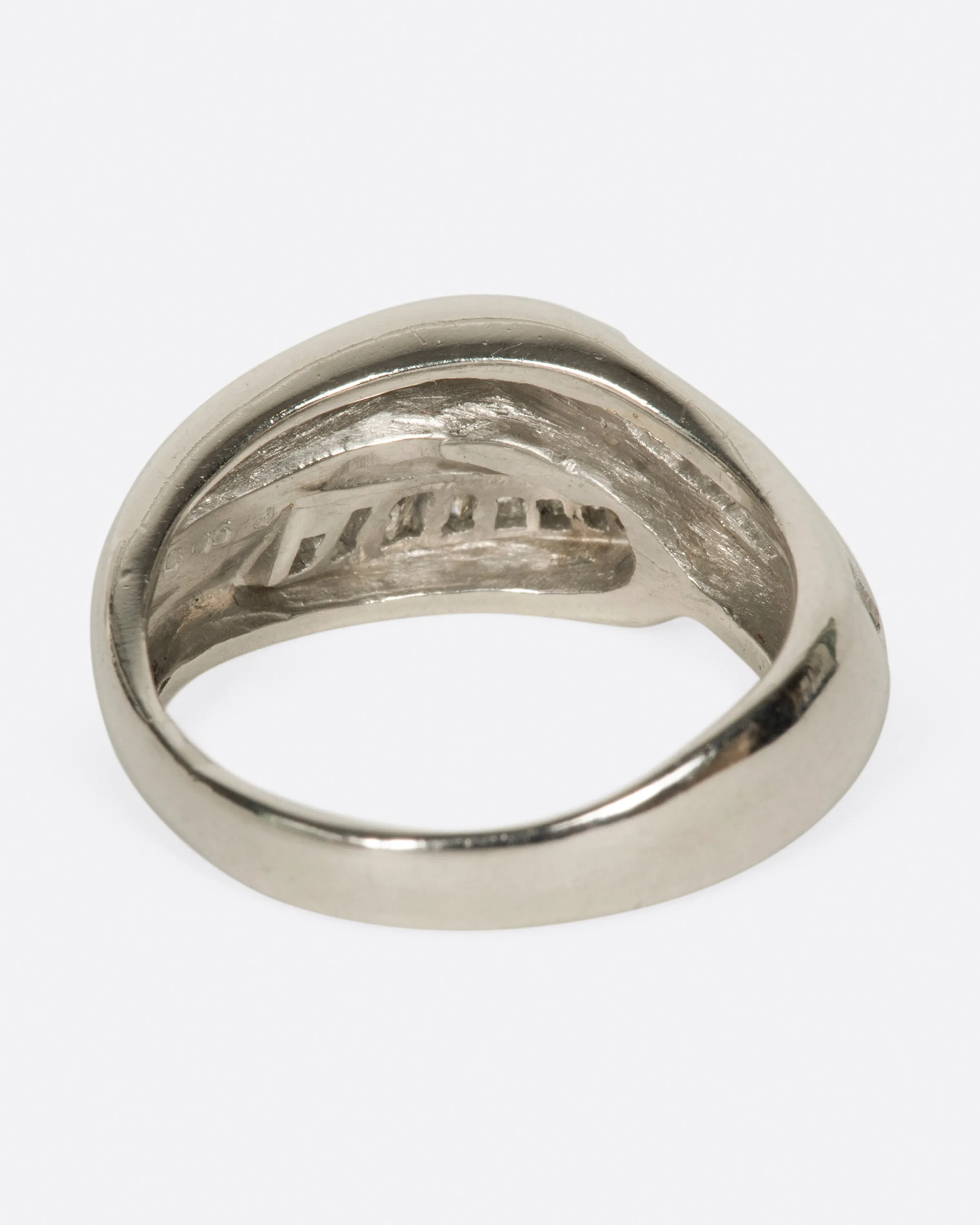 Arched Baguette Diamond Ring