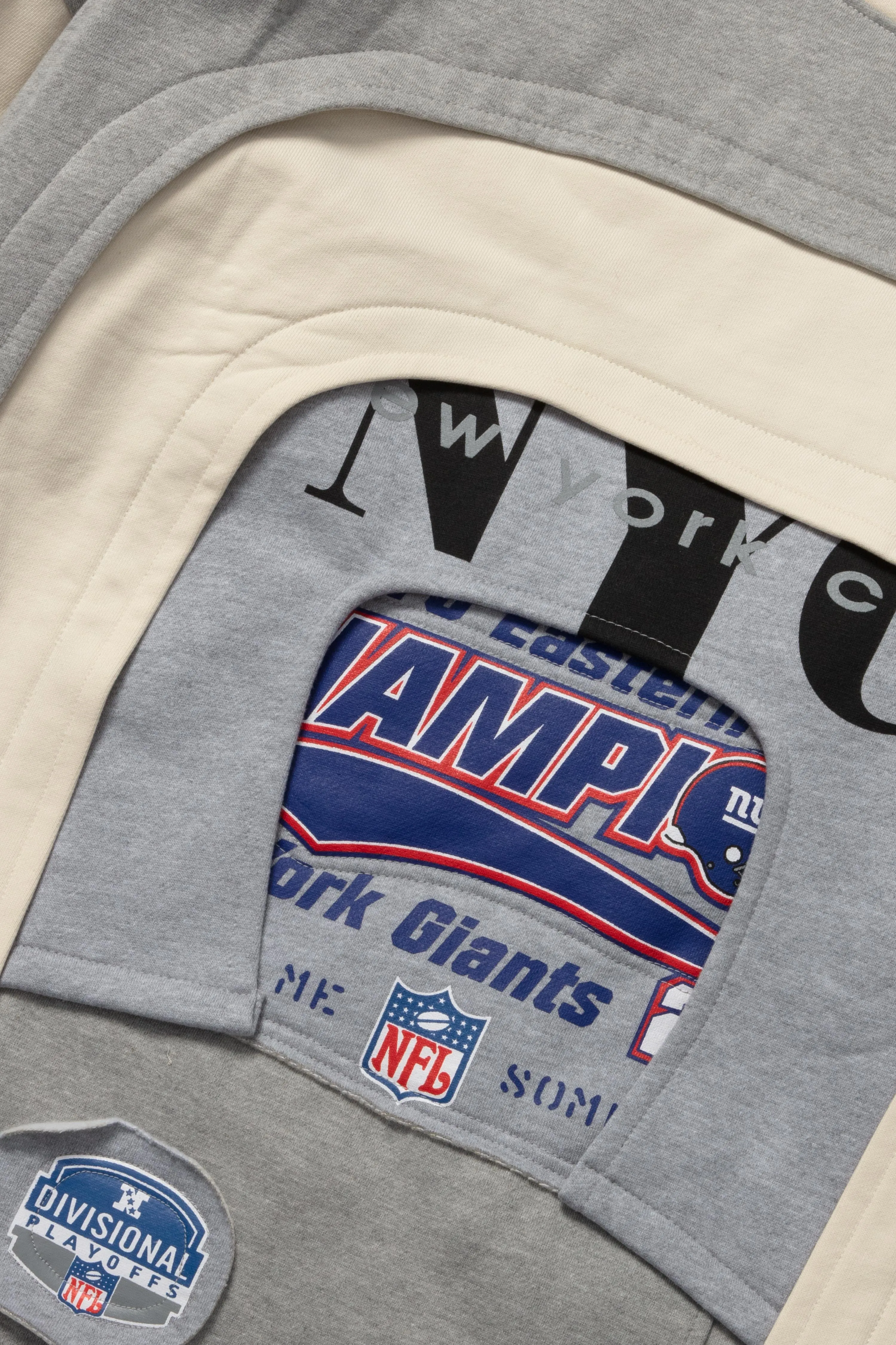 ARCHED COLLAGE CREWNECK SWEATER