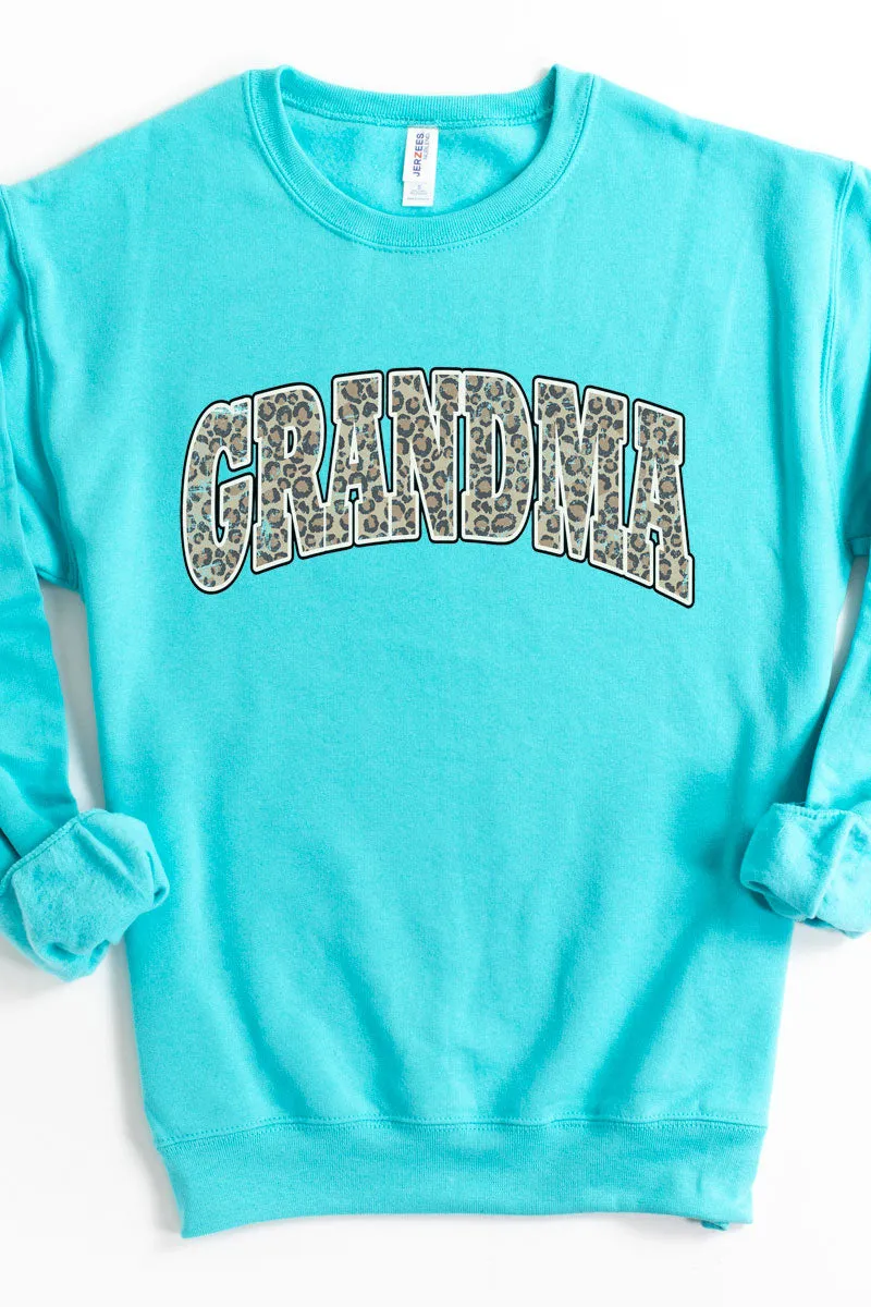 Arched Grandma Leopard Unisex NuBlend Crew Sweatshirt