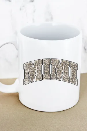 Arched Mimi Leopard White Mug