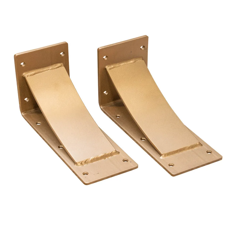 Arched Mist Bronze Steel Mantel Bracket
