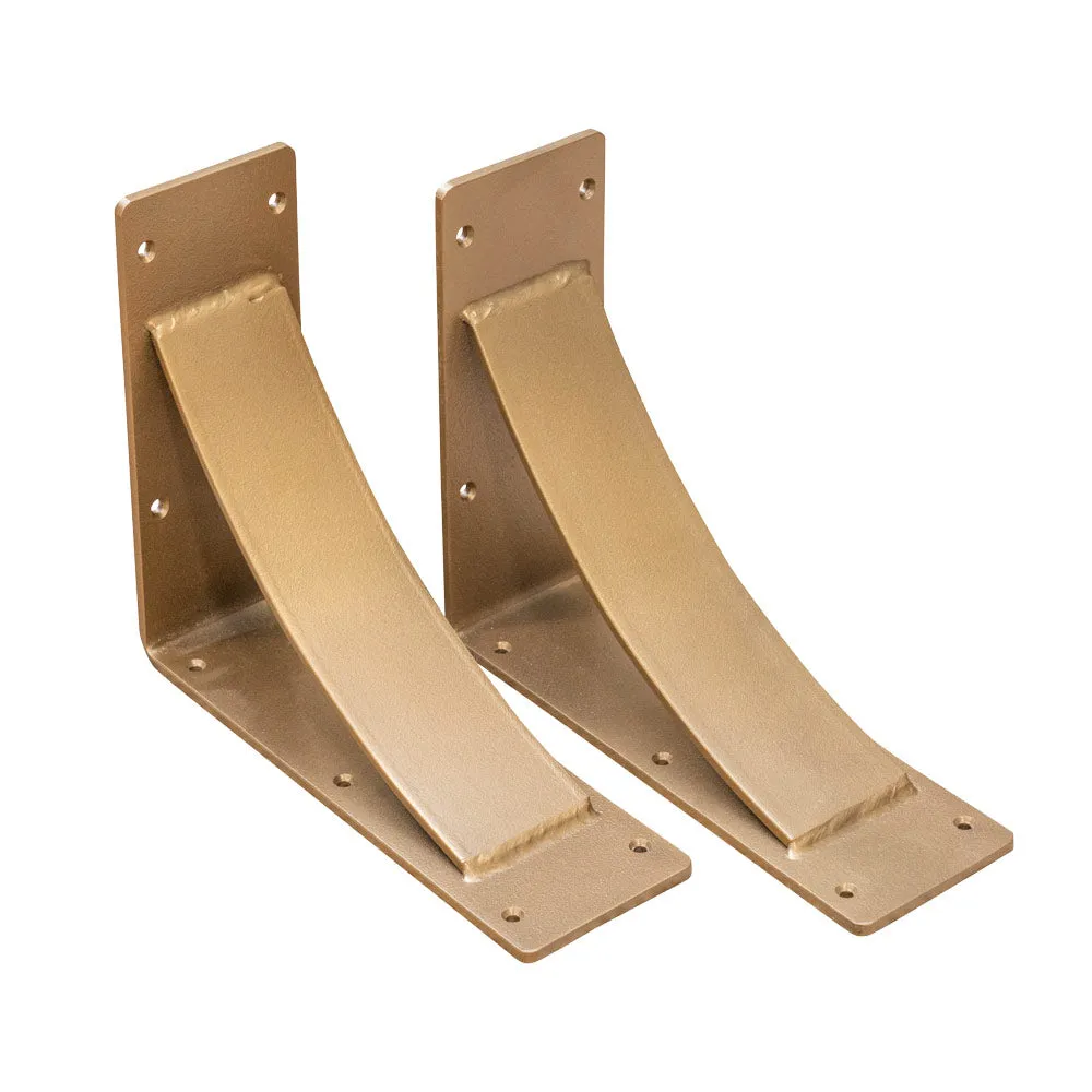 Arched Mist Bronze Steel Mantel Bracket