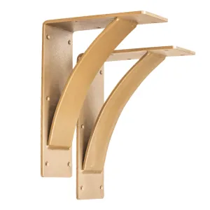Arched Mist Bronze Steel Mantel Bracket