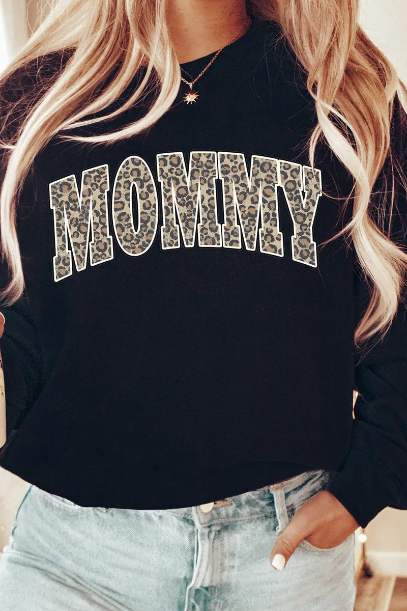 Arched Mommy Leopard Unisex NuBlend Crew Sweatshirt