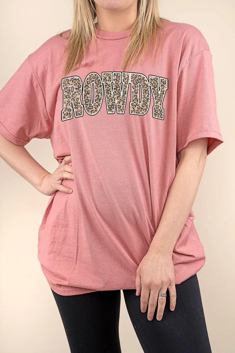 Arched Rowdy Leopard Perfect-T Shirt