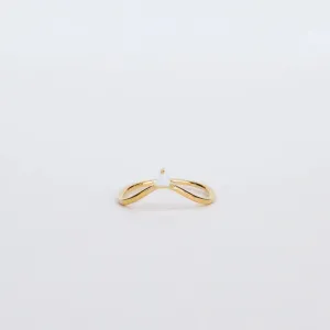 Arched Triangle-White Opal