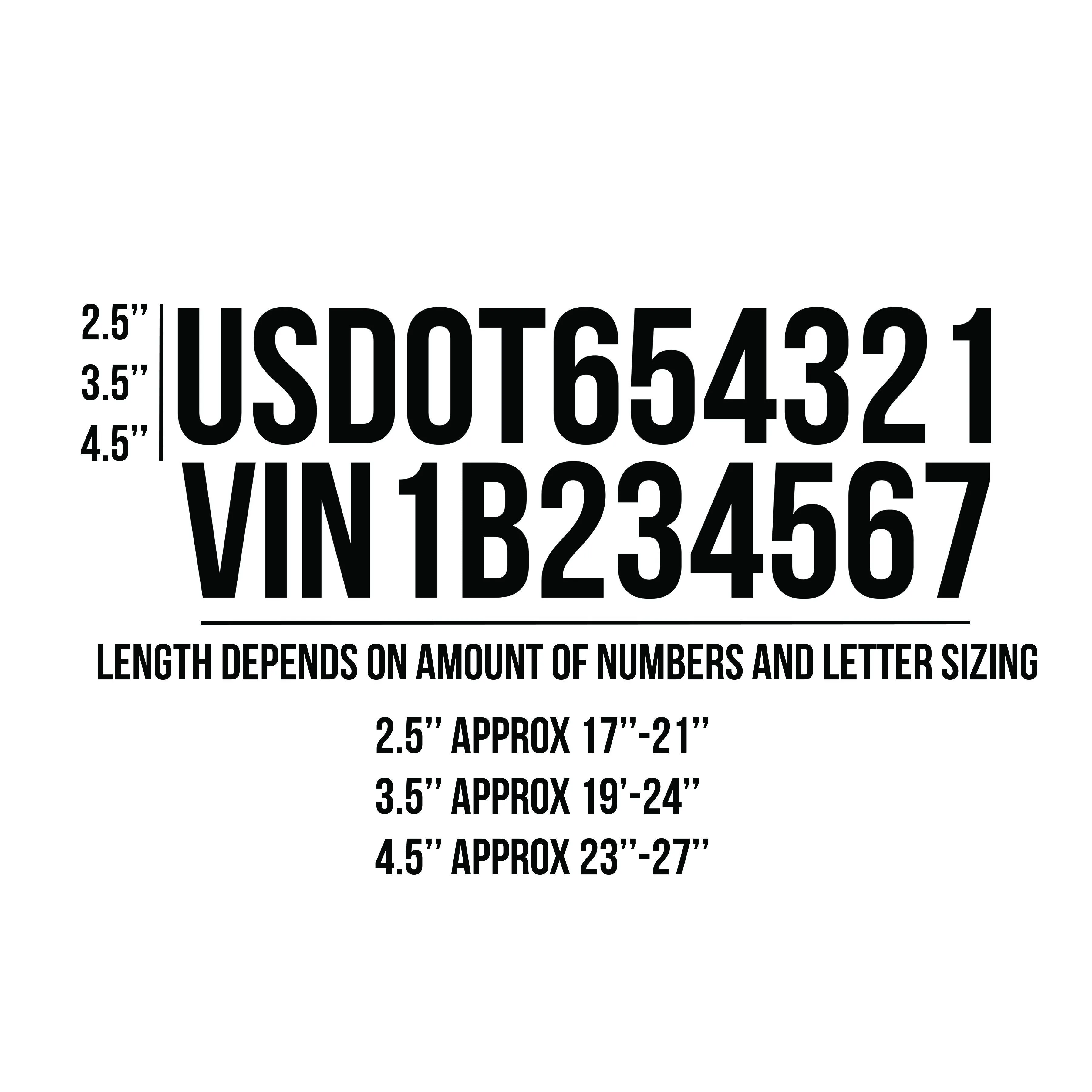 Arched Two Line Decal, 2 Pack