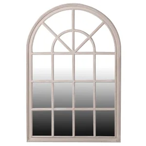 Arched Window Mirror | Taupe