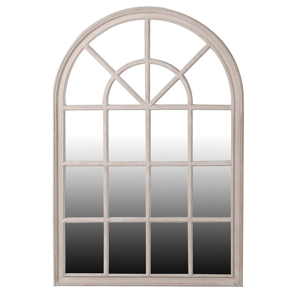 Arched Window Mirror | Taupe