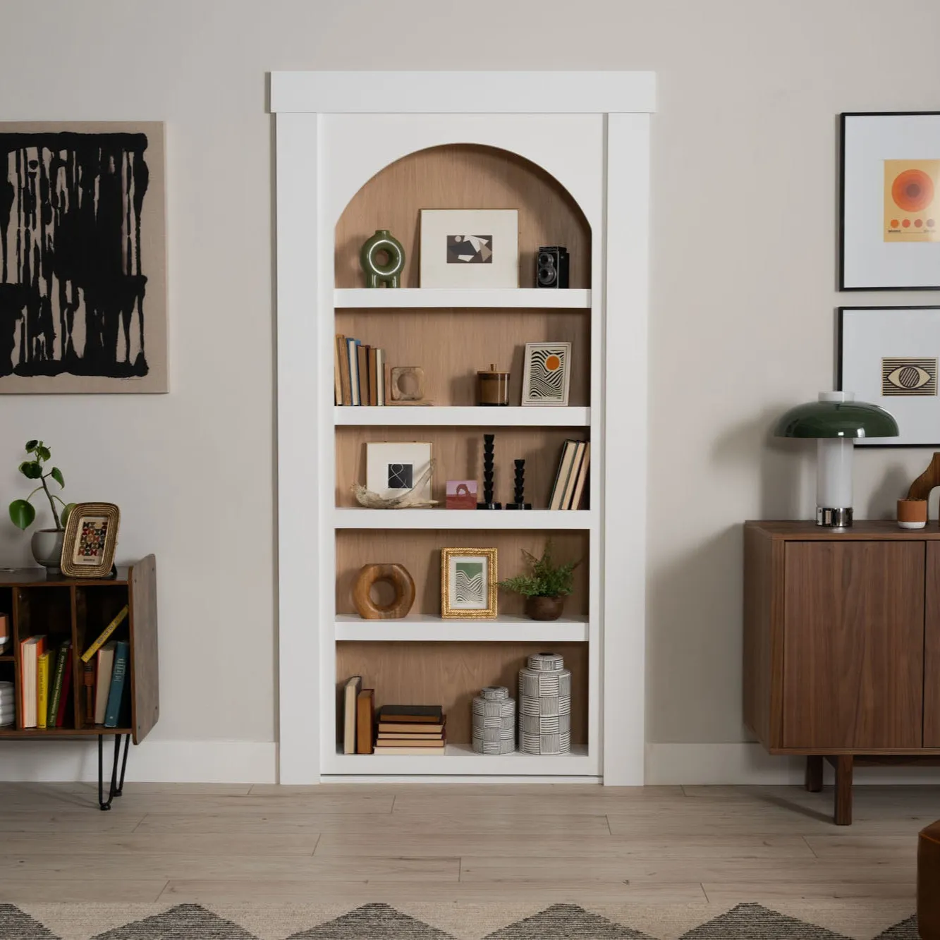 Archway Bookcase Door