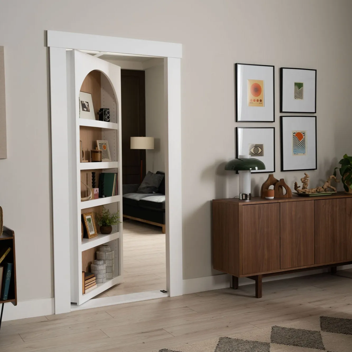 Archway Bookcase Door