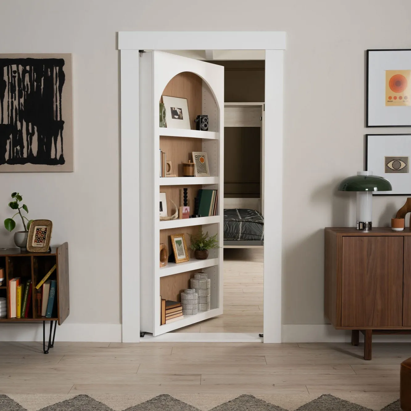 Archway Bookcase Door