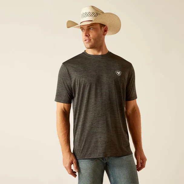 Ariat Mens Charger Crestline SS Tee Charcoal